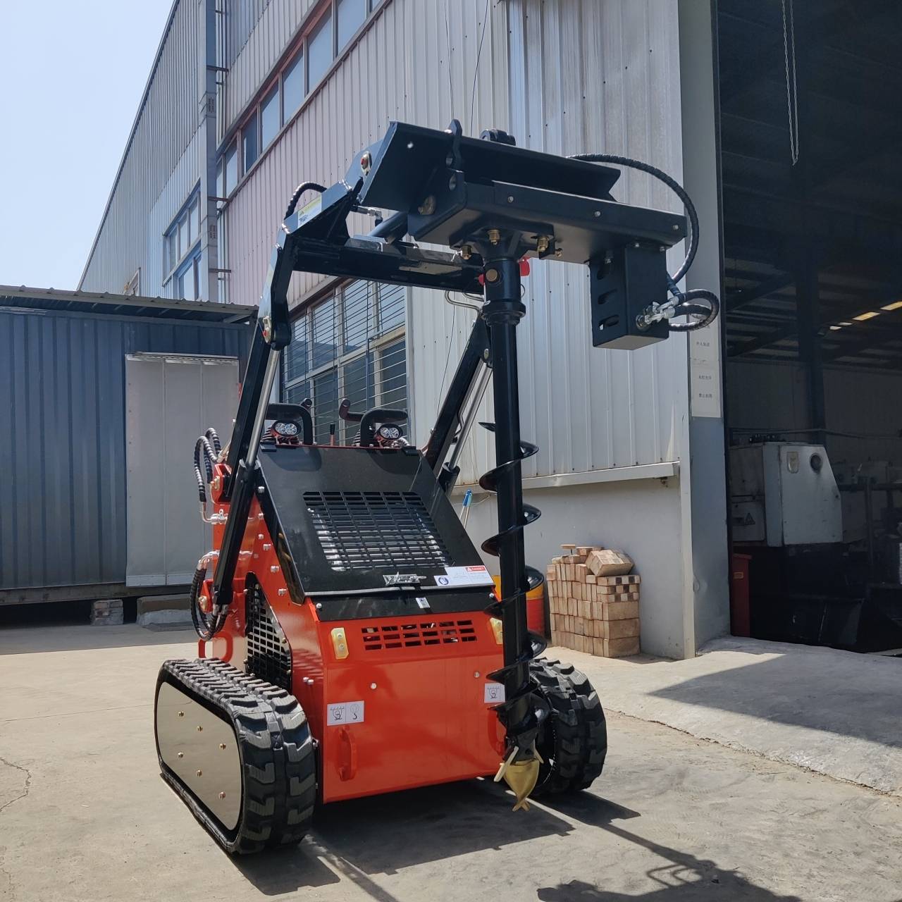 Skid Steer Loader Earth Auger Attachment