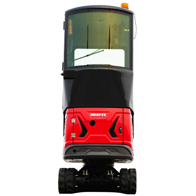 Mini Excavator with Pilot Controls & Cab | 13.5 hp B&S Engine | HUAYEE HY14F