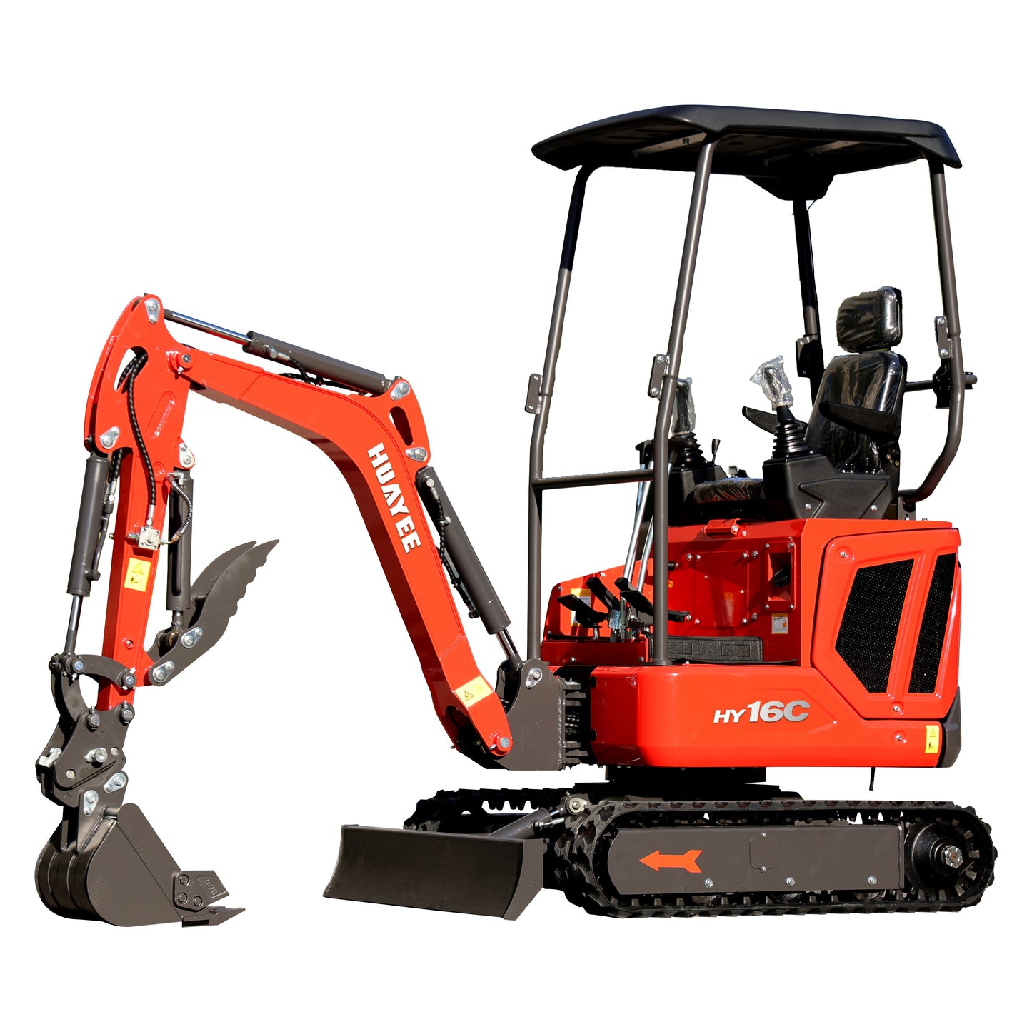 1.6 Ton Mini Excavator with 14HP Kubota Engine & Hydraulic Thumb | HUAYEE HY16C