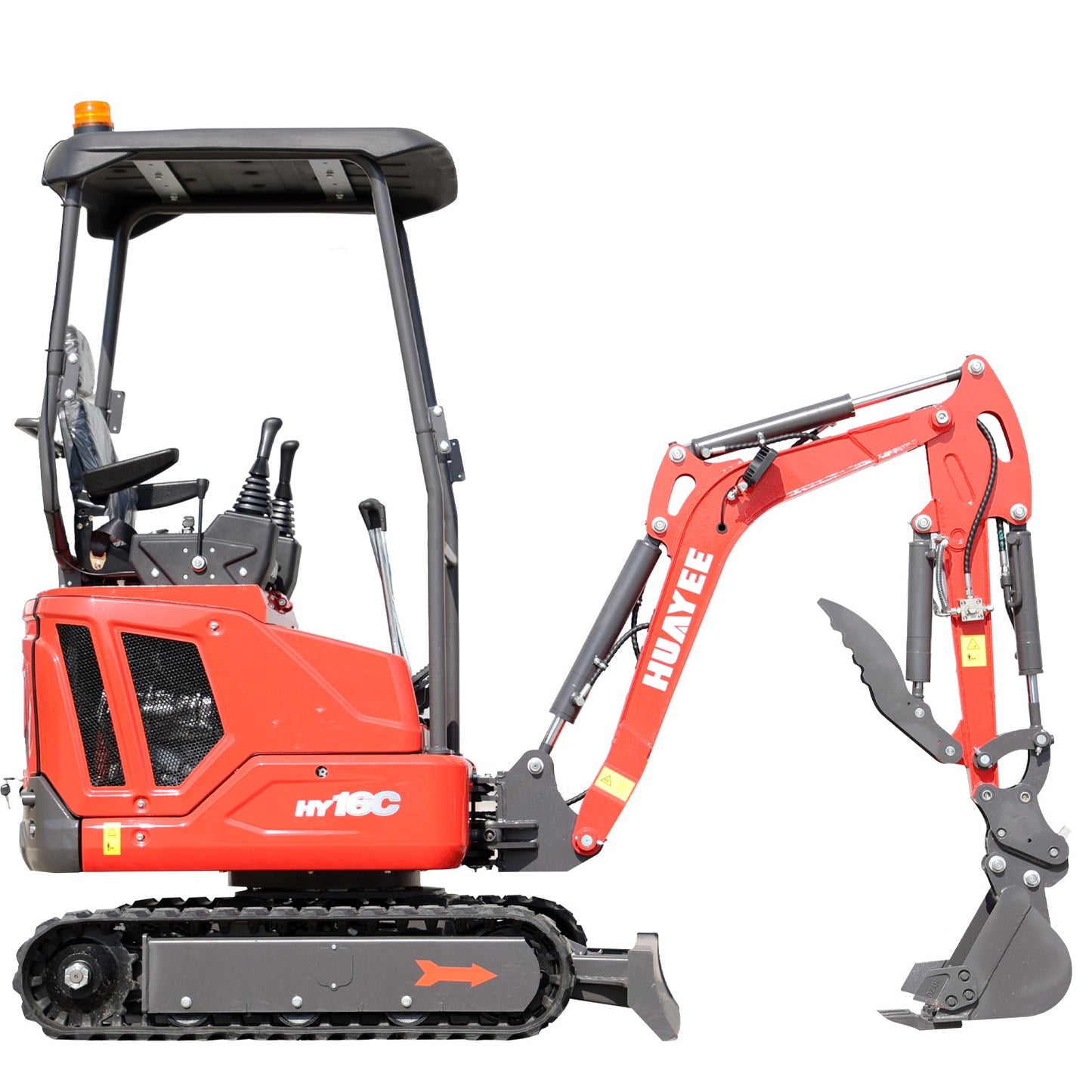 1.6 Ton Mini Excavator with 14HP Kubota Engine & Hydraulic Thumb | HUAYEE HY16C