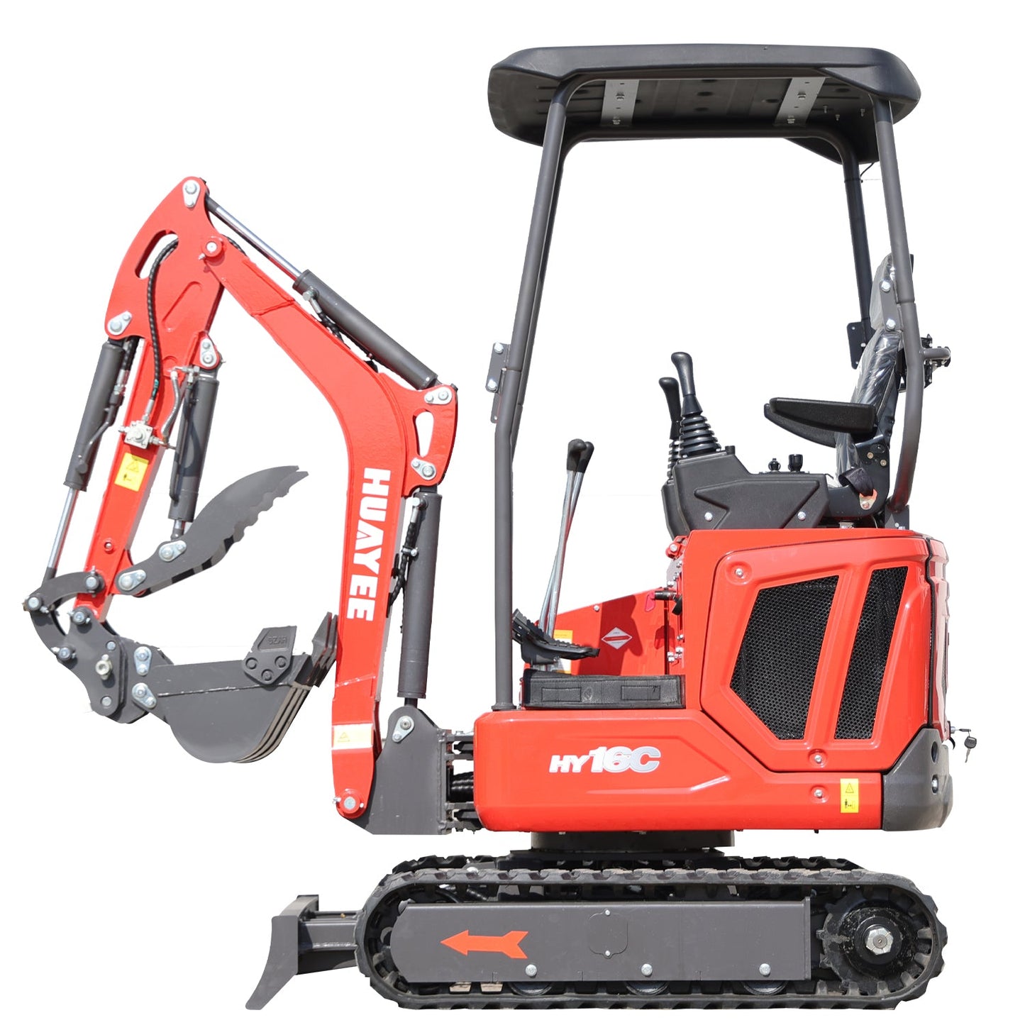 1.6 Ton Mini Excavator with 14HP Kubota Engine & Hydraulic Thumb | HUAYEE HY16C