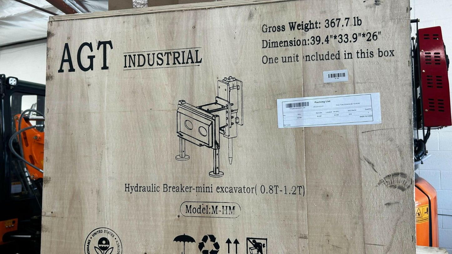 Hydraulic Breaker for AGT Mini Skid Steer | M-HM