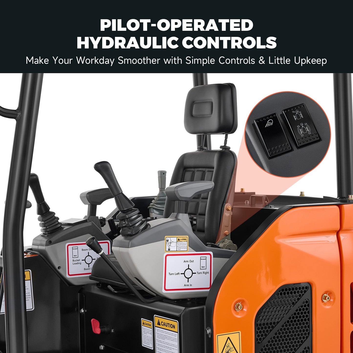AY-25 | 25 HP Perkins Diesel Engine 2.5 Ton Mini Excavator with Swing Boom & Adjustable Speed