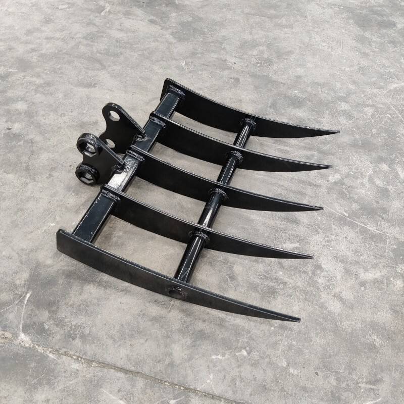 Rake Mini Excavator Attachment for Grading, Leveling, Loosening , Removing Soil USA
