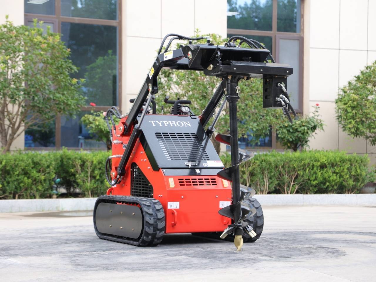 Skid Steer Loader Earth Auger Attachment