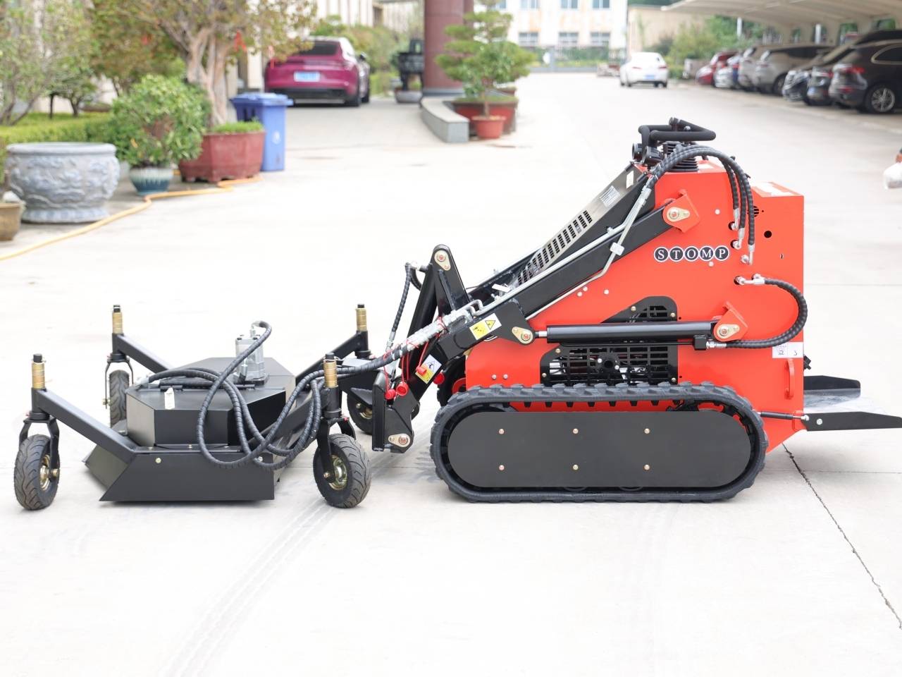 Skid Steer Loader Lawn Mower Attachment USA