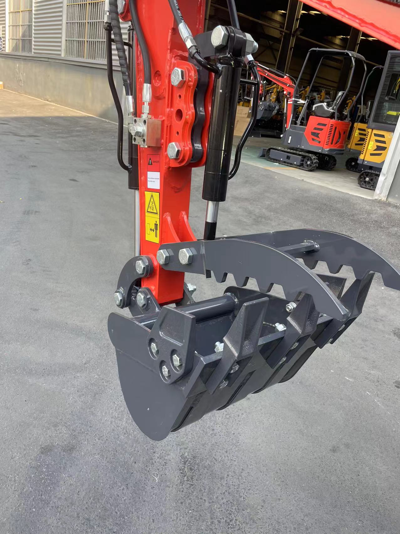 AGT-DM12X-PLUS 1-Ton 13.5 HP Mini Excavator with Hydraulic Thumb, Pilot System, Dual Display