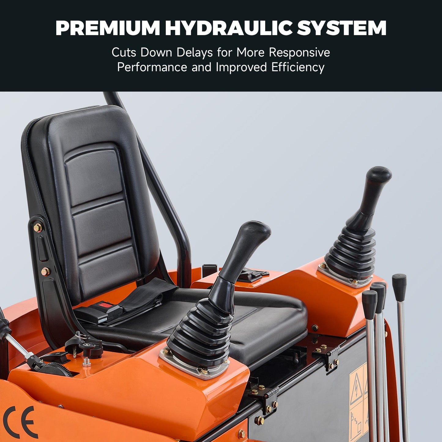 AX-16C | 23 HP B&S Engine Mini Excavator with Swing Boom