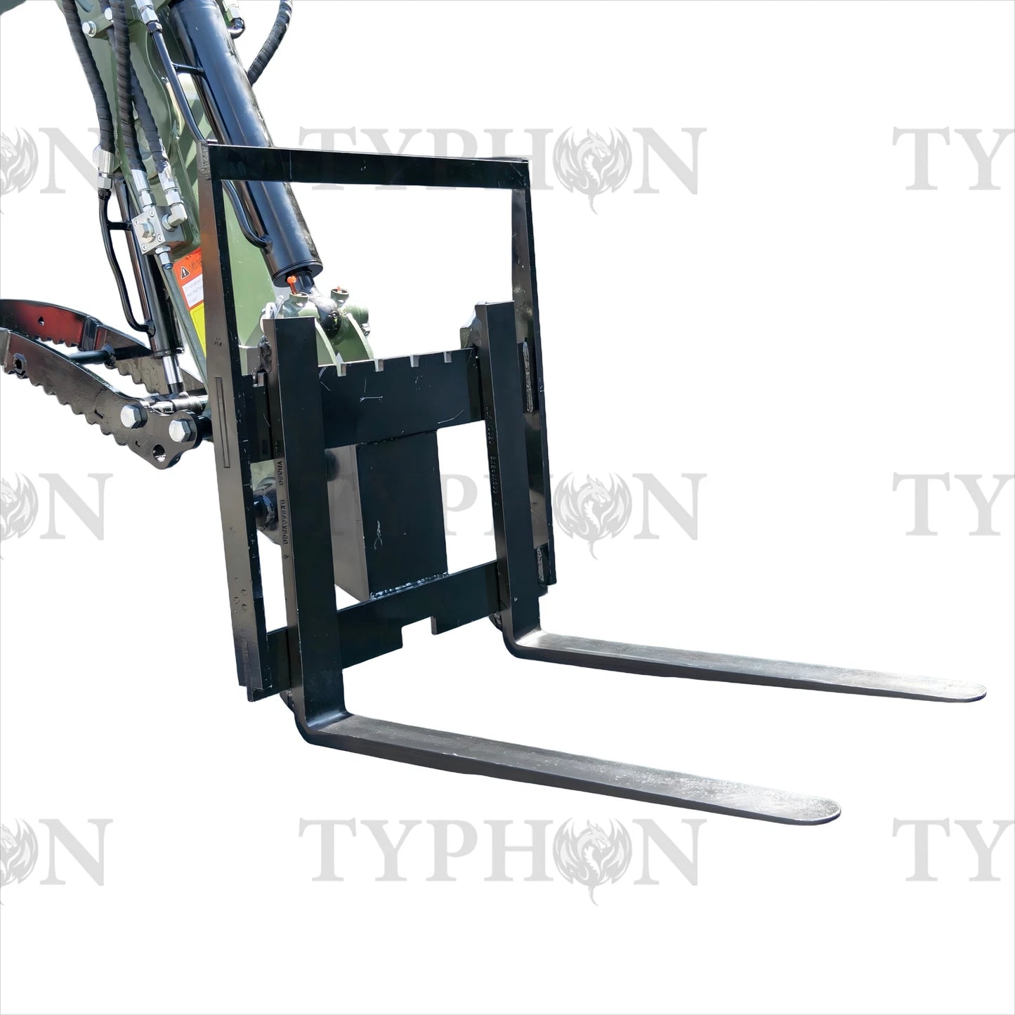 Pallet Fork Attachment for 2.5-3 ton Mini Excavator Adjustable Stabilizer Bar