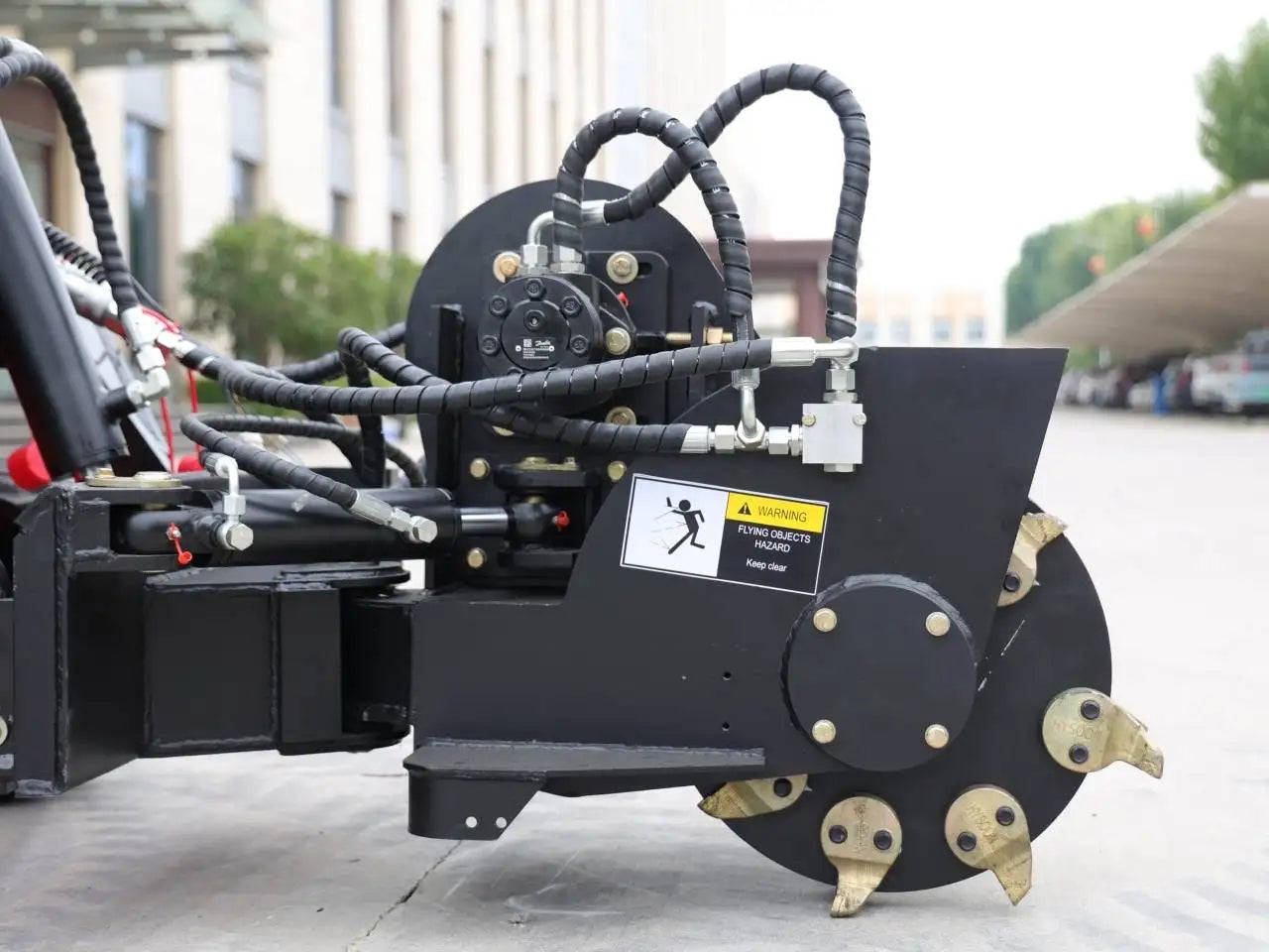 Skid Steer Loader Stump Grinder Attachment USA