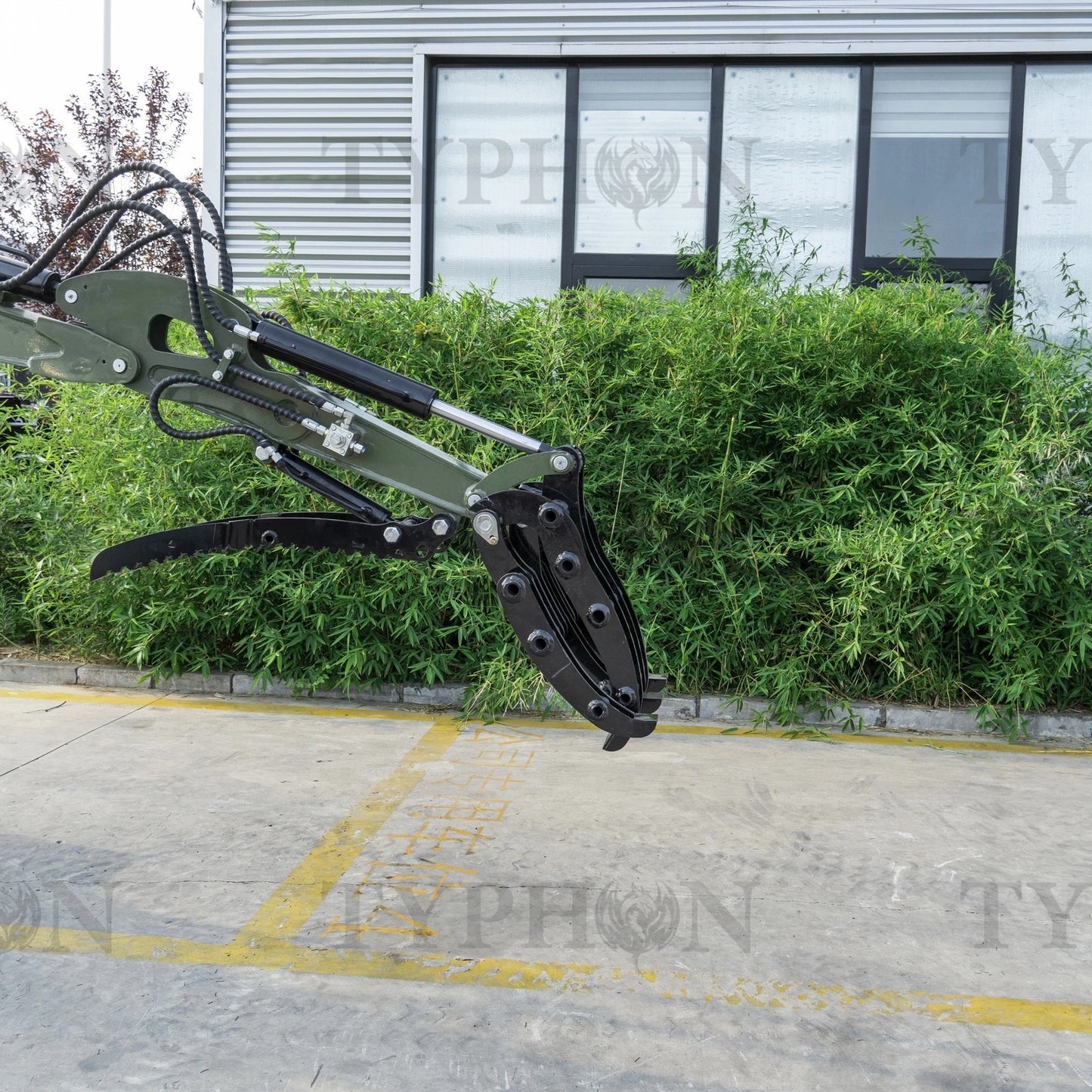 Compact Grapple Attachment For 2-3 ton Mini Excavator Wide Opening Wood Grab