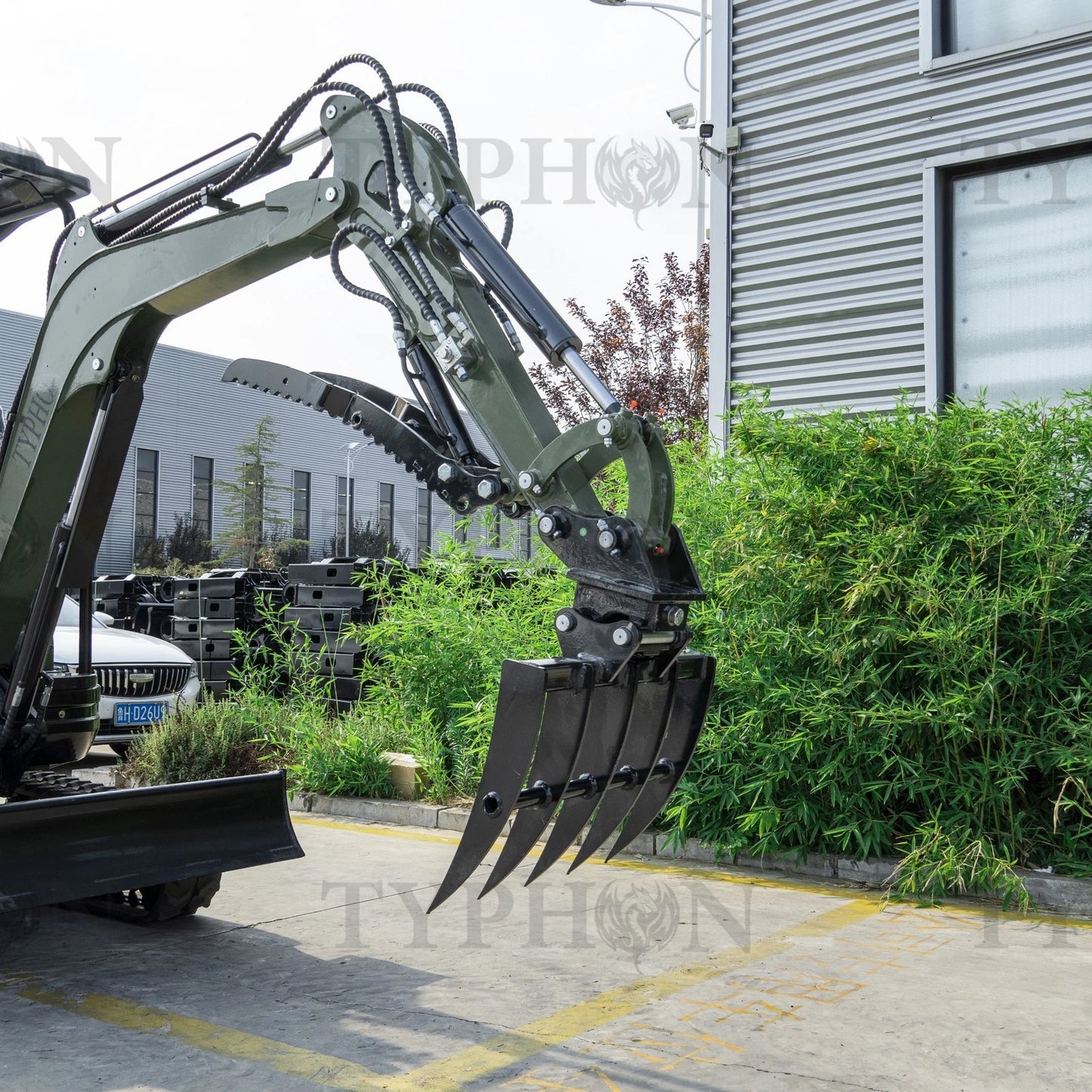 Mini Excavator Rake Compact Attachment General for 2-3 ton Small Digger