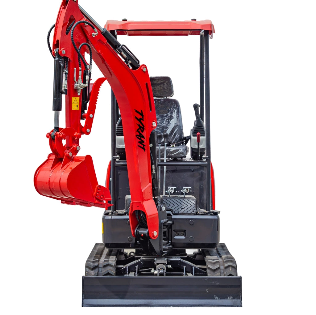 3800lbs TYRANT 17 Diesel Mini Excavator Kubota D902 Engine Side Swing w 12 attachments