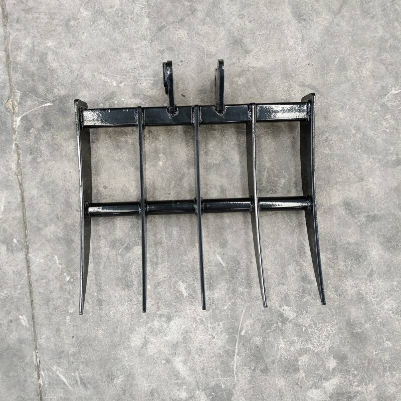Rake Mini Excavator Attachment for Grading, Leveling, Loosening , Removing Soil USA