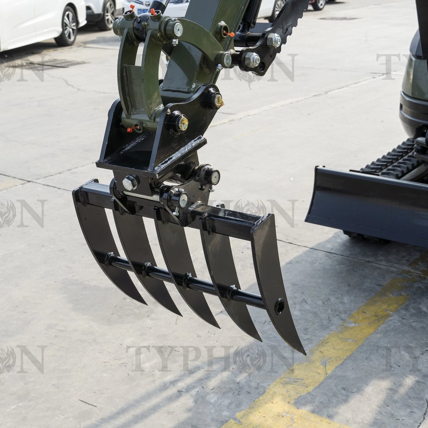 Mini Excavator Rake Compact Attachment General for 2-3 ton Small Digger