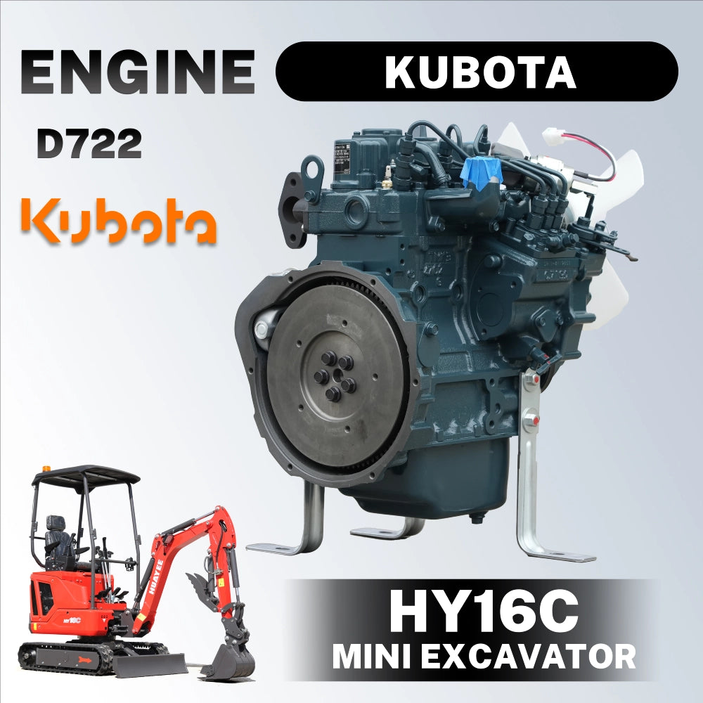 1.6 Ton Mini Excavator with 14HP Kubota Engine & Hydraulic Thumb | HUAYEE HY16C