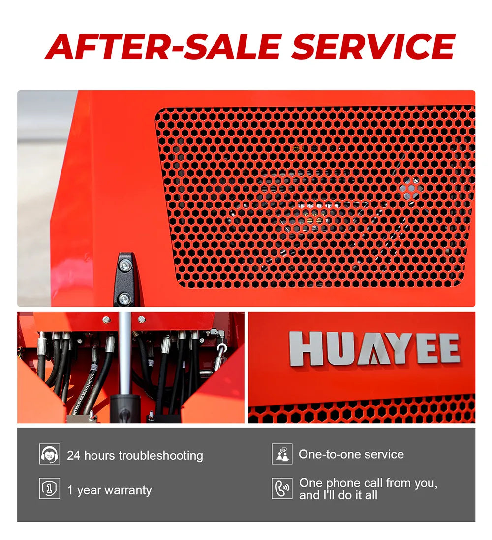 Mini Wheel Skid Steer Loader with 23 hp B&S Engine & Canopy | HUAYEE HY480D