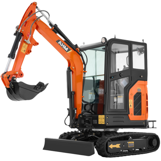 AY-25J | 25 HP Perkins Diesel Engine 2.5 Ton Mini Excavator with Swing Boom & Adjustable Speed