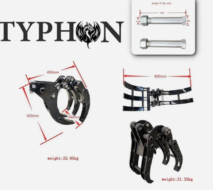 11-in-1 Mini Excavator Attachment Combo Kit All Essential Tools for Worksites
