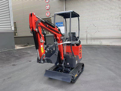 AGT-DM12X-PLUS 1-Ton 13.5 HP Mini Excavator with Hydraulic Thumb, Pilot System, Dual Display