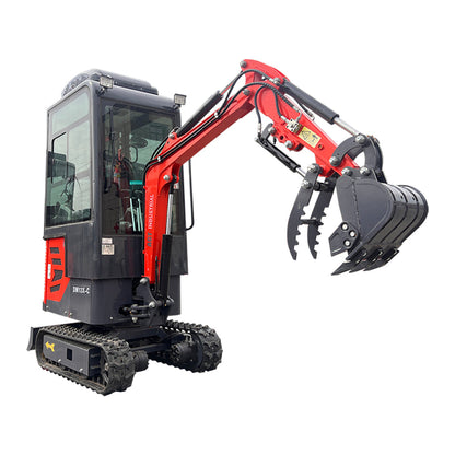 AGT-DM13X-C 1-Ton 13.5 HP B&S Mini Excavator with Air Conditioning, Hydraulic Thumb, Pilot System