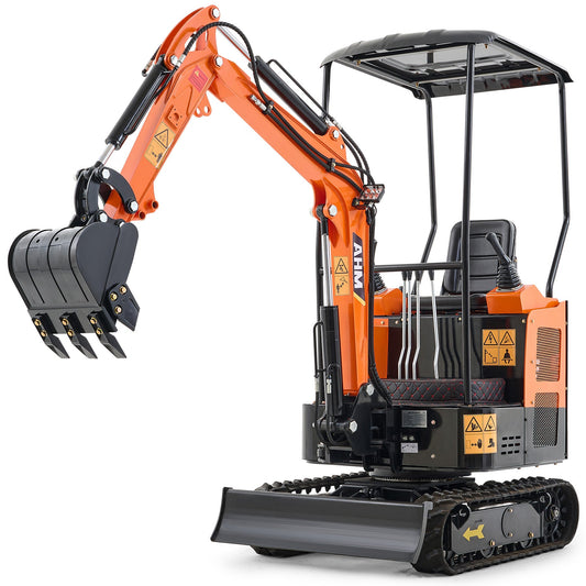AX-16C | 23 HP B&S Engine Mini Excavator with Swing Boom