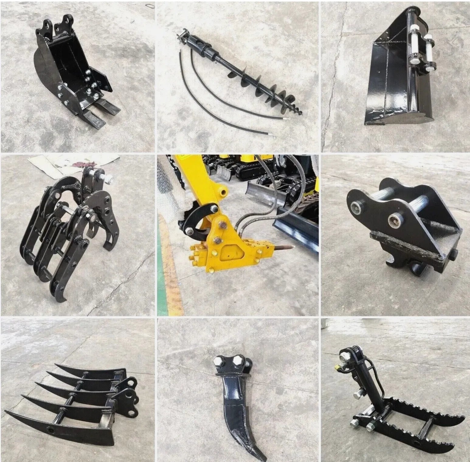 TERROR XI Mini Excavator Digger 13.5hp Gas B&S EPA Engine with 13 Attachments