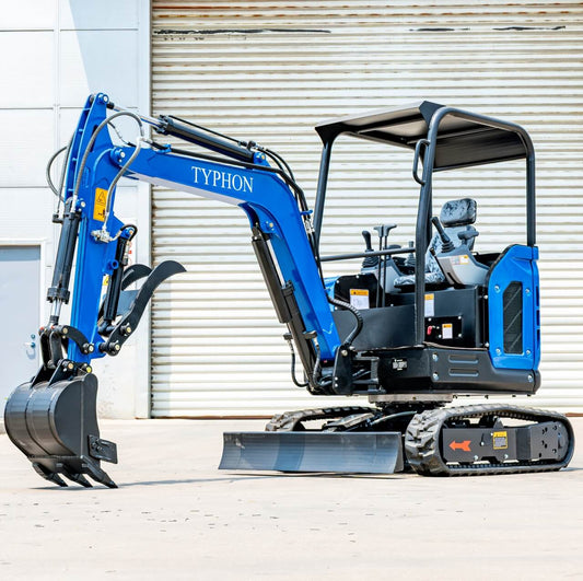 TYPHON TERROR X2 STORM Mini Excavator 2.5 Ton Diesel Kubota V1505 25HP Engine USA