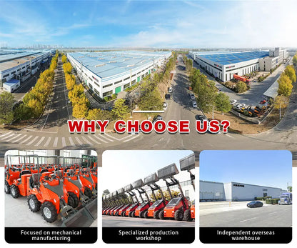 Mini Wheel Skid Steer Loader with 23 hp B&S Engine & Canopy | HUAYEE HY480D