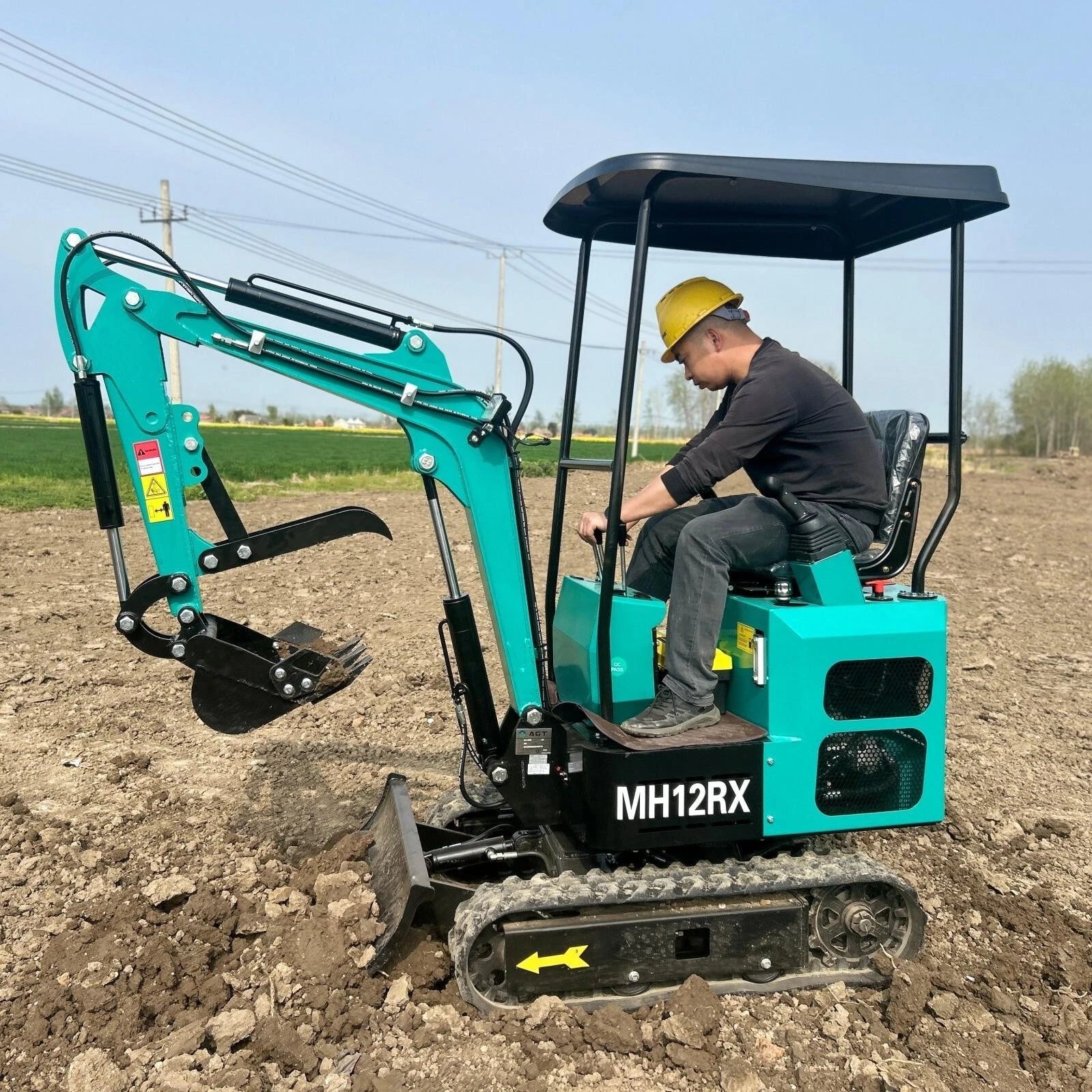 AGT MH12RX Mini Excavator Tracked Crawler Digger 13.5HP Gasoline RATO Engine EPA