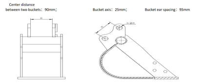 AGT Mini Excavator Mower Brush Cutter | 12EX-RC